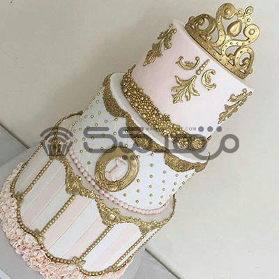 چند طبقه فندانت  || مشهد کیک سفارش آنلاین کیک و شیرینی در مشهد