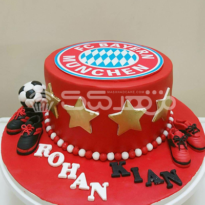 تم فوتبالی || مشهد کیک سفارش آنلاین کیک و شیرینی در مشهد