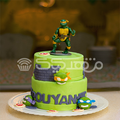 کیک وانیلی باتم لاکپشتهای نینجا || مشهد کیک سفارش آنلاین کیک و شیرینی در مشهد