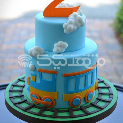 کیک خامه ای ریل و قطار || مشهد کیک سفارش آنلاین کیک و شیرینی در مشهد