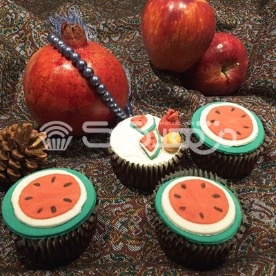 کاپ کیک ردولوت (قرمز مخملی)  || مشهد کیک سفارش آنلاین کیک و شیرینی در مشهد