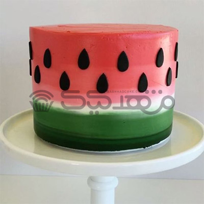 کیک خامه ای هندوانه || مشهد کیک سفارش آنلاین کیک و شیرینی در مشهد
