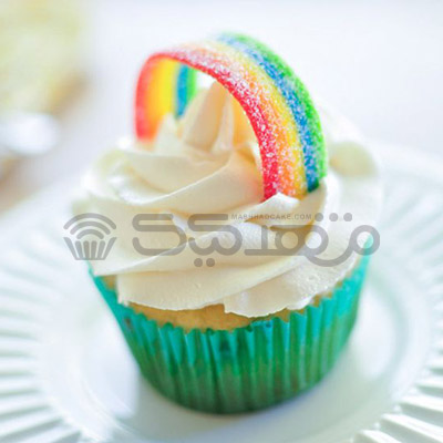 کاپ کیک رنگین کمان || مشهد کیک سفارش آنلاین کیک و شیرینی در مشهد