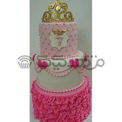تم صورتی _تولد  || مشهد کیک سفارش آنلاین کیک و شیرینی در مشهد