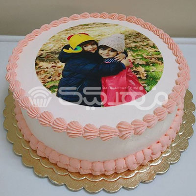 کیک خامه ای با چاپ خوراکی  || مشهد کیک سفارش آنلاین کیک و شیرینی در مشهد