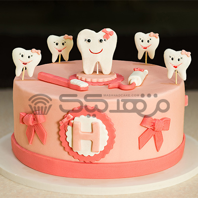 کیک با تم دندان  || مشهد کیک سفارش آنلاین کیک و شیرینی در مشهد